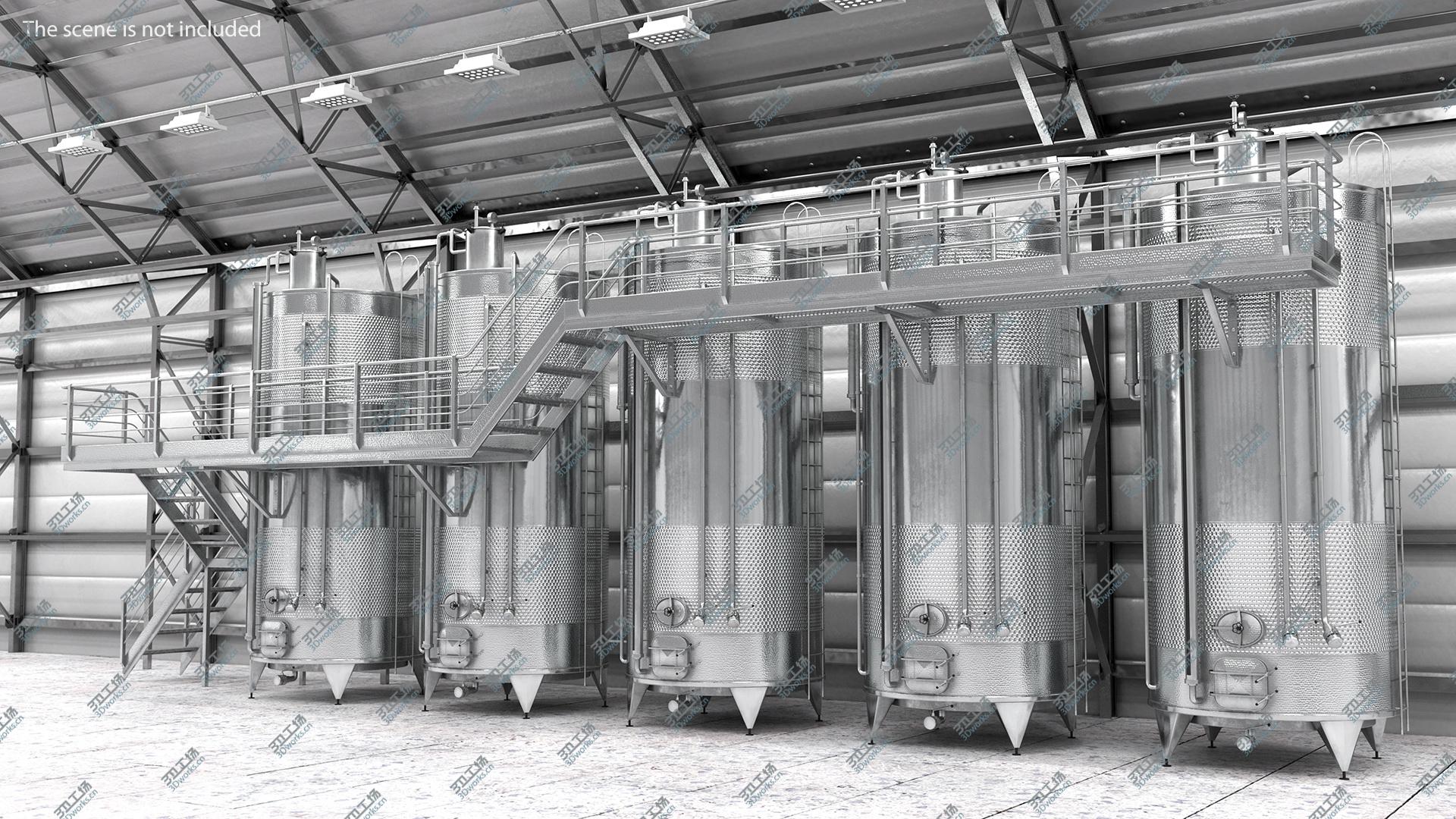 images/goods_img/2021040165/Stainless Steel Wine Tanks Set with Stairs 3D/5.jpg